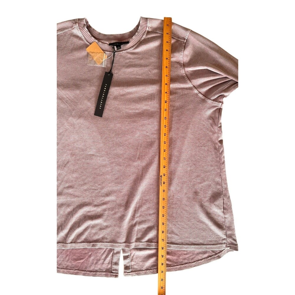 Jane & Delancey Women's Garment Dye Blouse Top Long Sleeve Plus Sz 1X Dusty Rose - Picture 8 of 8